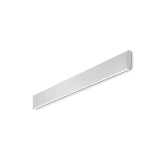 Ideal lux steel applique lineare biemissione led 32w 4000k 120cm moderna bianca