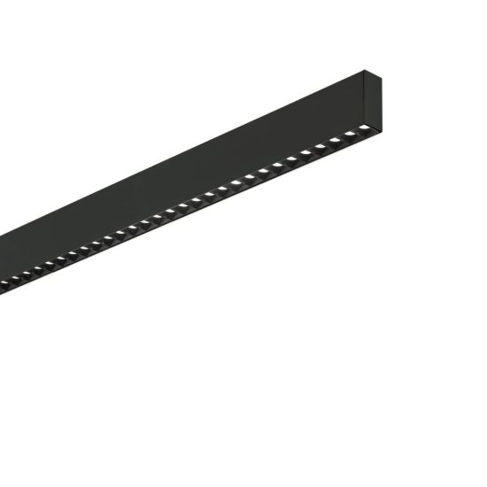 Ideal lux steel lampadario lineare biemissione fascio stretto led 36w 4000k 107cm nero