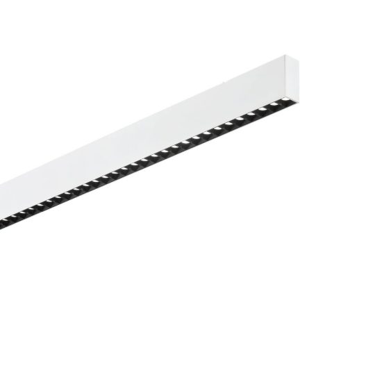 Ideal lux steel lampadario lineare biemissione fascio stretto led 36w 3000k 107cm bianco