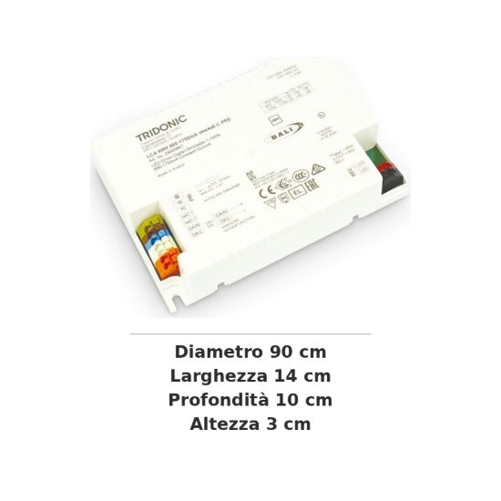 Ideal lux fly alimentatore dimmerabile dali/push 100w 1400ma per plafoniere 90cm