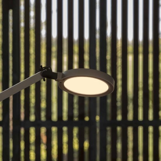 Ideal lux futura lampada da scrivania led 12,5w 4000k dimmerabile 65,5cm per ufficio bianca