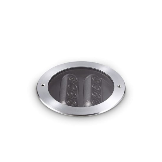 Ideal lux taurus faretto da incasso da esterno pavimento led 14w 3000k 25,5cm rotondo acciaio