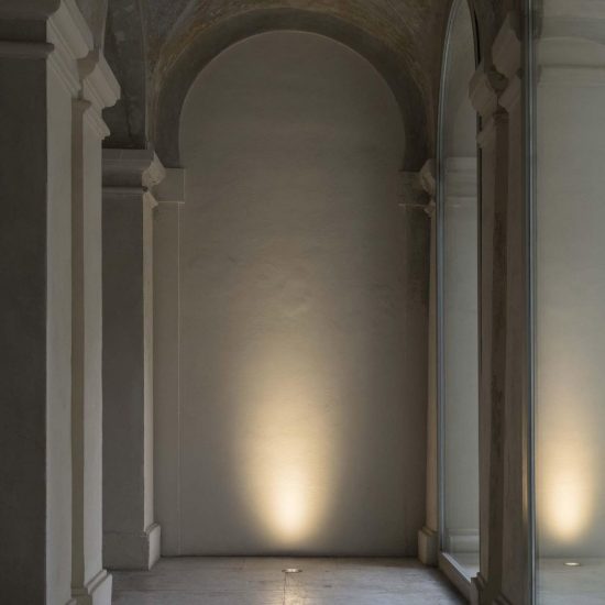 Ideal lux taurus faretto da incasso da esterno pavimento led 14w 3000k 25,5cm rotondo acciaio