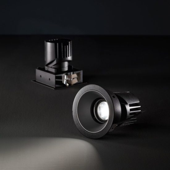 Ideal lux bento sorgente led orientabile per faretti da incasso 9w 3000k 5,7cm nero