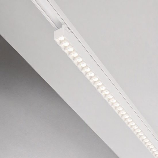 Ideal lux display lineare per binario trifase led 28w 3000k 106,5cm fascio stretto bianco