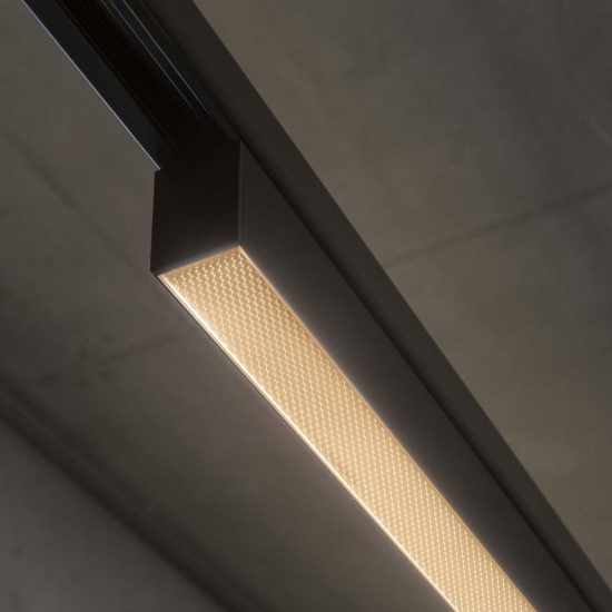 Ideal lux display lineare per binario trifase led 25w 3000k 106,5cm antiabbagliamento nero