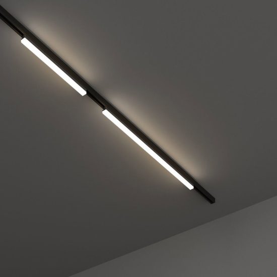 Ideal lux display lineare per binario trifase led 40w 3000k 112,5cm fascio largo bianco