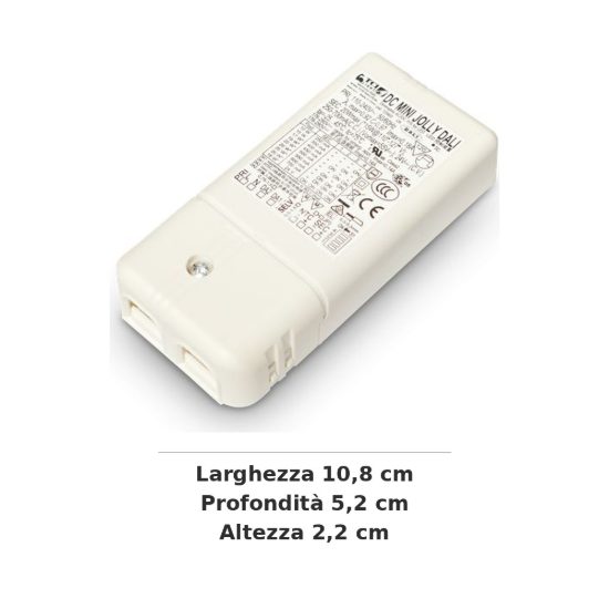 Ideal lux bento alimentatore dimmerabile 1-10v/push 20w 350ma per faretti da incasso
