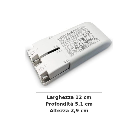 Ideal lux bento alimentatore dimmerabile dali/push 20w 350ma per faretti da incasso