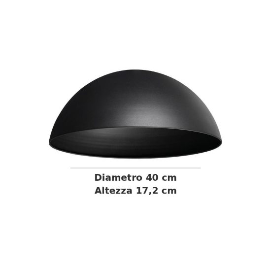 Ideal lux mix up paralume a calotta grande nero