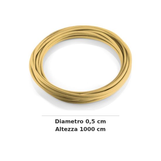 Ideal lux cavo in tessuto 10m ottone