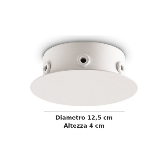 Ideal lux rosone magnetico a 6 luci 12,5cm bianco