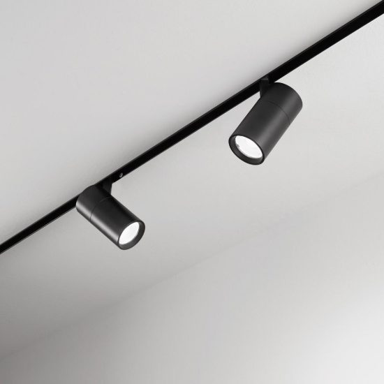 Ideal lux ego faretto per binario 48v orientabile led 19w 3000k nero
