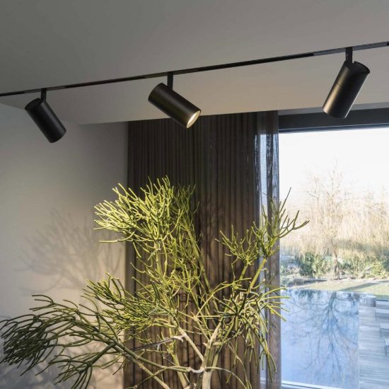 Ideal lux ego faretto per binario 48v orientabile led 19w 3000k nero