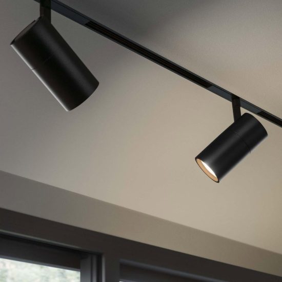 Ideal lux ego faretto per binario 48v orientabile led 19w 3000k nero