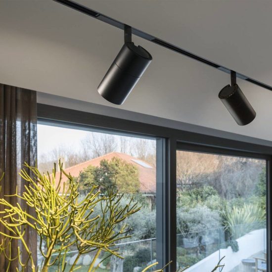 Ideal lux ego faretto per binario 48v orientabile led 19w 3000k nero