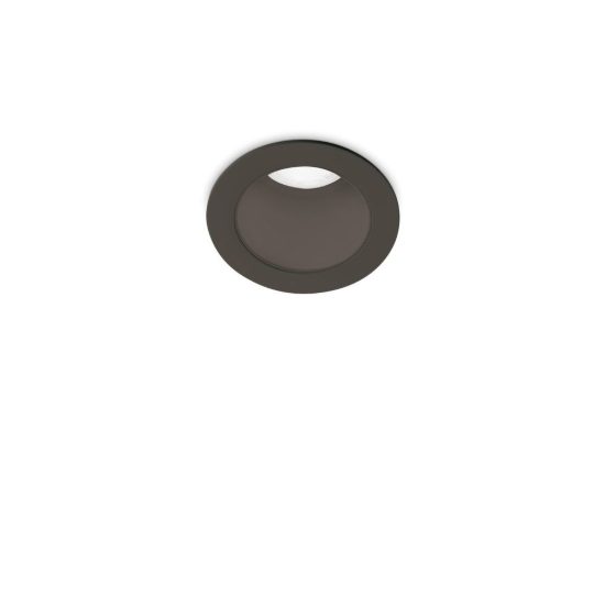Ideal lux quark faretto da incasso per cartongesso 2,8w 3000k foro 1,8cm rotondo nero