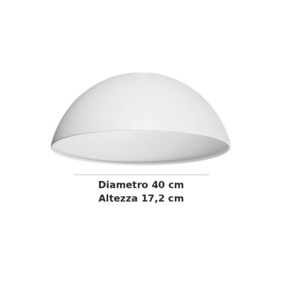 Ideal lux mix up paralume a calotta grande bianco