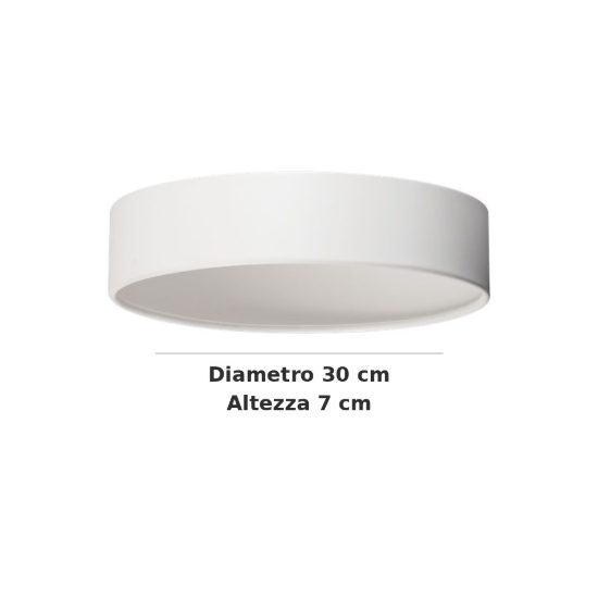Ideal lux mix up paralume cilindrico grande bianco