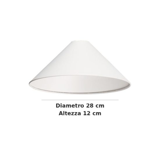 Ideal lux mix up paralume conico piccolo bianco