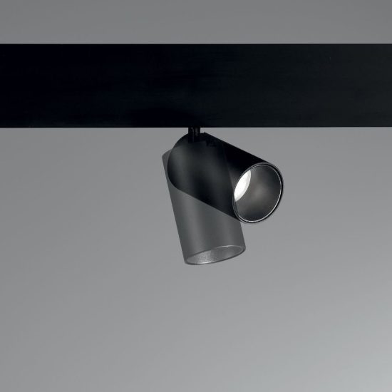 Ideal lux ego faretto per binario 48v orientabile led 19w 3000k dali nero