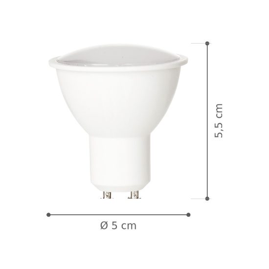 Ideal lux lampadina led gu10 spot 7w 2700k bianca confezione 10 pezzi