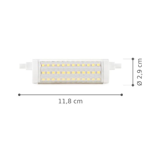 Ideal lux lampadina led r7s lineare 118 mm 14w 3000k trasparente confezione 10 pezzi