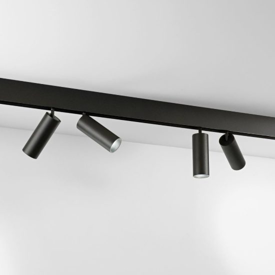 Ideal lux ego faretto doppio per binario 48v orientabile led 24w 4000k nero