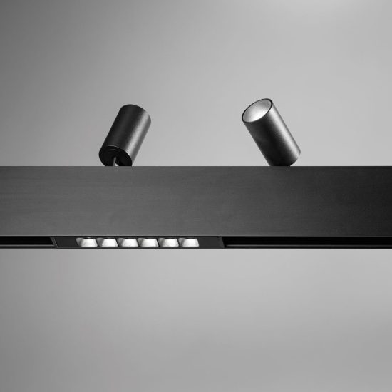 Ideal lux ego binario a sospensione bi-emission 48v 1m dali/1-10v nero