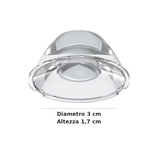 Ideal lux zeus lente 20° per faretti da incasso 13w trasparente