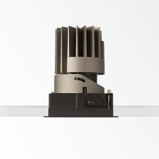 Ideal lux zeus cornice quadrata con bordo per faretti da incasso 21w bianca