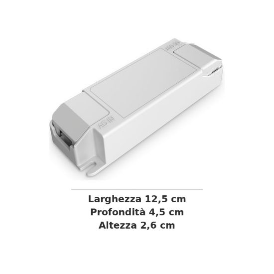 Ideal lux zeus alimentatore dimmerabile 1-10v 21w 350ma per faretti da incasso