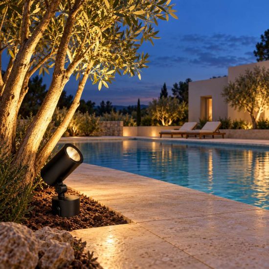 Ideal lux o-zone faretto da esterno prato orientabile led 13w 3000k 8,4cm cilindrico moderno nero