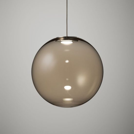 Ideal lux mapa sfera in vetro ambra 10cm per sospensioni modulari