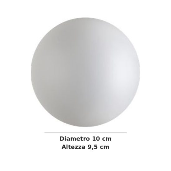 Ideal lux mapa sfera in vetro satinato 10cm per sospensioni modulari