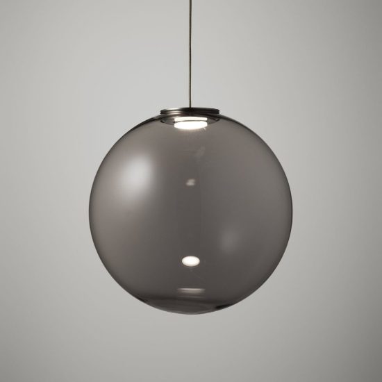 Ideal lux mapa sfera in vetro fumè 10cm per sospensioni modulari