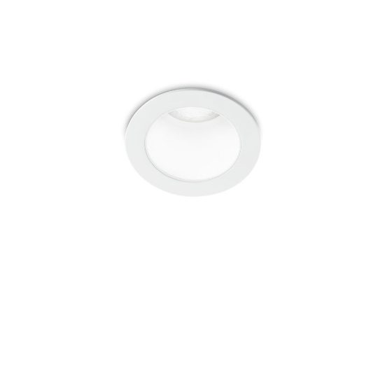 Ideal lux quark faretto da incasso per cartongesso 3w 3000k foro 2,5cm rotondo bianco