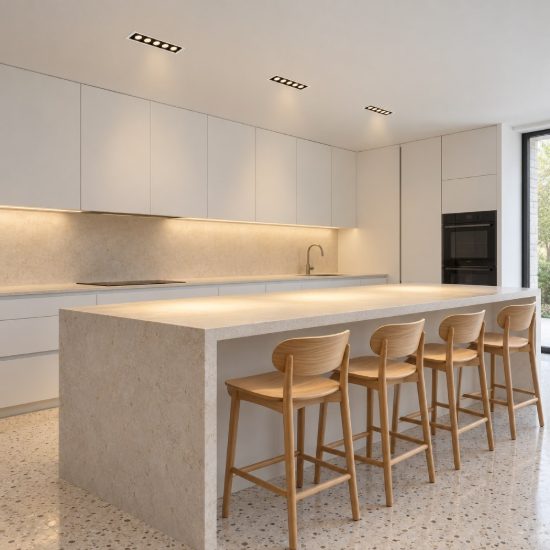 Ideal lux lika faretto da incasso per cartongesso led 20w 3000k foro 23,1x2,3cm lineare bianco