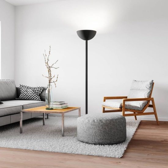 Ideal lux mix up lampada da terra e27 169,5cm per soggiorno moderna nera