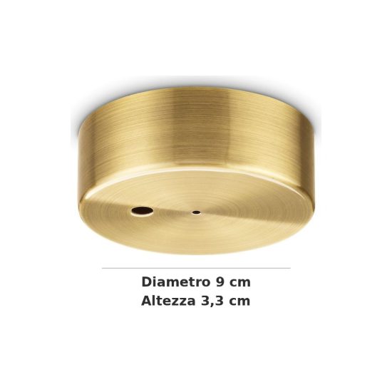 Ideal lux rosone magnetico a 1 luce 9cm ottone