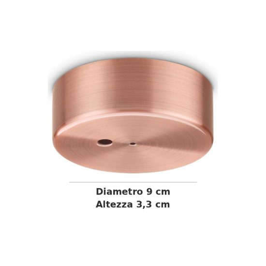 Ideal lux rosone magnetico a 1 luce 9cm rame