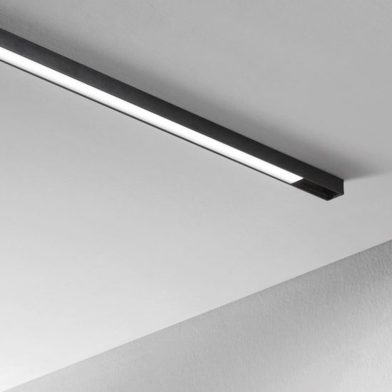 Ideal lux stick modulo lineare a fascio largo per binario magnetico 48v led 6w 3000k nero