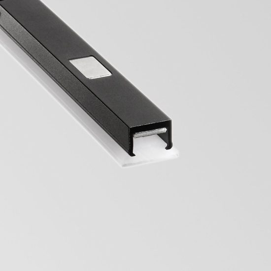 Ideal lux stick modulo lineare a fascio largo per binario magnetico 48v led 12w 3000k nero