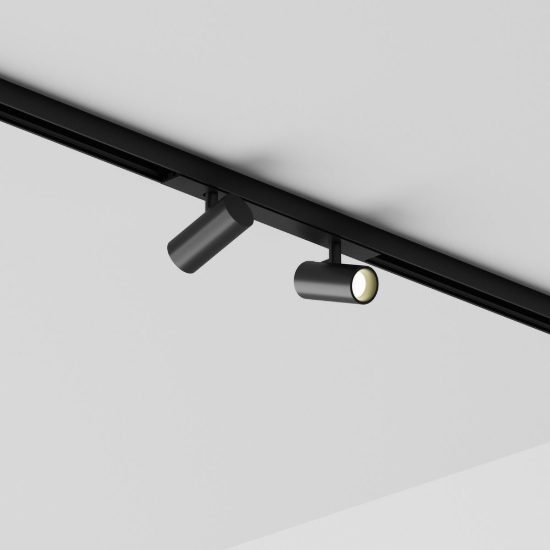 Ideal lux stick faretto doppio per binario magnetico 48v orientabile led 6w 3000k nero