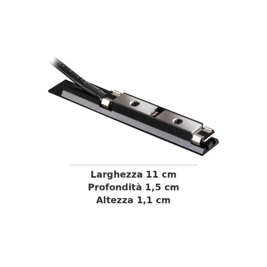 Ideal lux stick connettore di alimentazione per binario magnetico nero