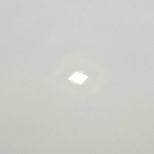 Ideal lux zephyr faretto da incasso per cartongesso led 12w 3000k quadrato in gesso bianco