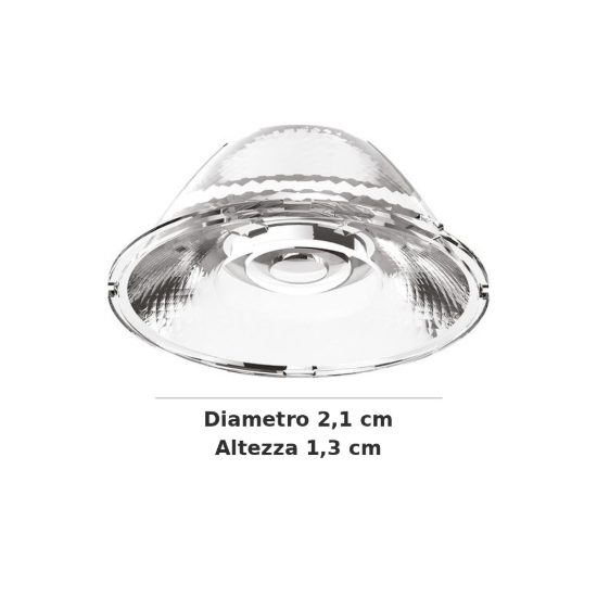 Ideal lux ego lente 45° per faretti singoli 3w e doppi 5w trasparente