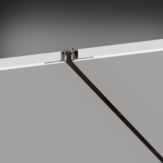 Ideal lux deva binario magnetico 24v da incasso easy 1m nero