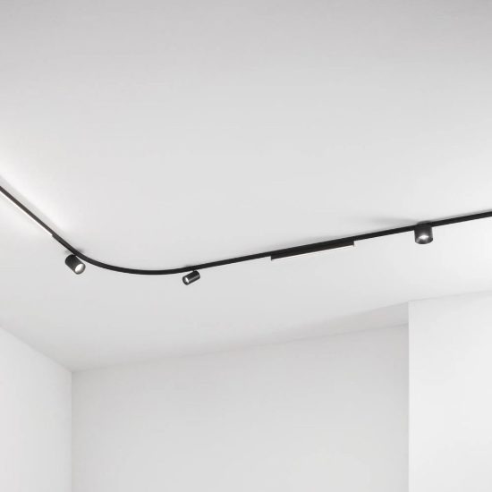 Ideal lux deva binario magnetico 24v da incasso easy 2m nero