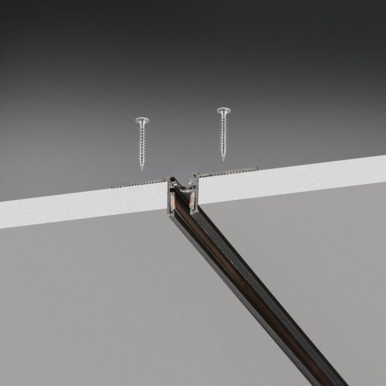 Ideal lux deva binario magnetico 24v da incasso 2m nero